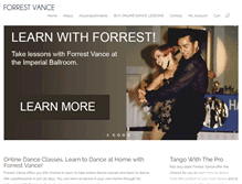 Tablet Screenshot of forrestvance.com